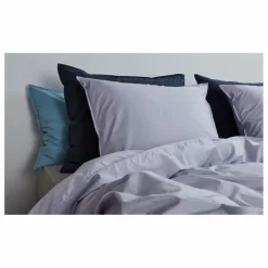 Suite 702 Housse de couette en percale organique | Lilas