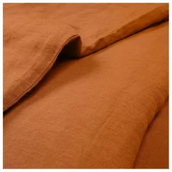 Communauté de biens Housse de couette Lin lavé | Caramel Hot
