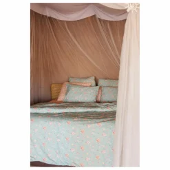 Louise Misha Housse de couette Noemie en coton bio | Bleu turquoise Sale