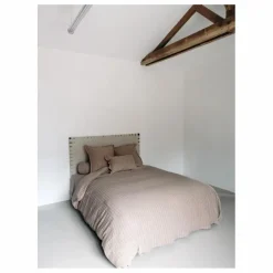 Le Monde Sauvage Housse de couette Sandhills en lin | Brun roux Sale