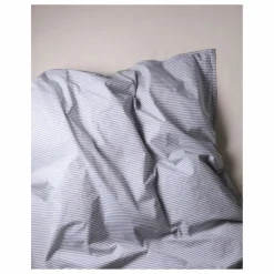 Discount Suite 702 Housse de couette Striped en Coton Bio | Bleu