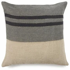 Libeco Coussins|Housse de coussin en lin Black House Stripe |
