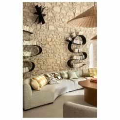 Haomy Housse de coussin en lin Palma II | Jaune Paille Online