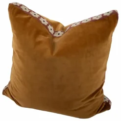 Olsson & Jensen Housse de coussin en velours Daisy Camel