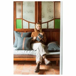 Libeco Housse de coussin Jasper | Gris anthracite Best