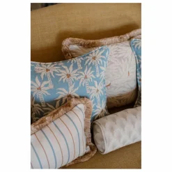 Palais Housse de coussin Laura | Bleu Glacier Online