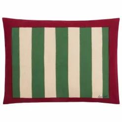 Lisa Corti Housse de coussin rayée Nizam Stripes | Vert Outlet