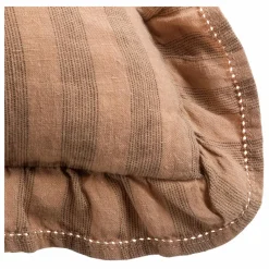 Le Monde Sauvage Housse de coussin Sandhills volantée | Brun roux