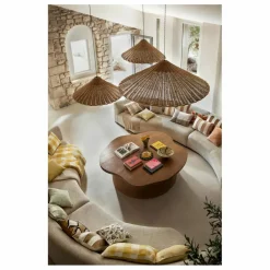 Haomy Housse de coussin vichy en lin Piana II |