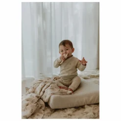 garbo&friends Housse de matelas à langer en mousseline de coton Crème Online