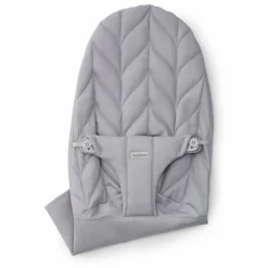 BabyBjörn Housse pour transat Bliss en coton matelassé Pétale | Gris clair Best