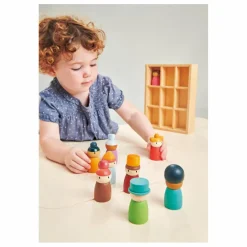 Tender Leaf Toys Hôtel Happy Folk et ses personnages en bois Multicolore Outlet