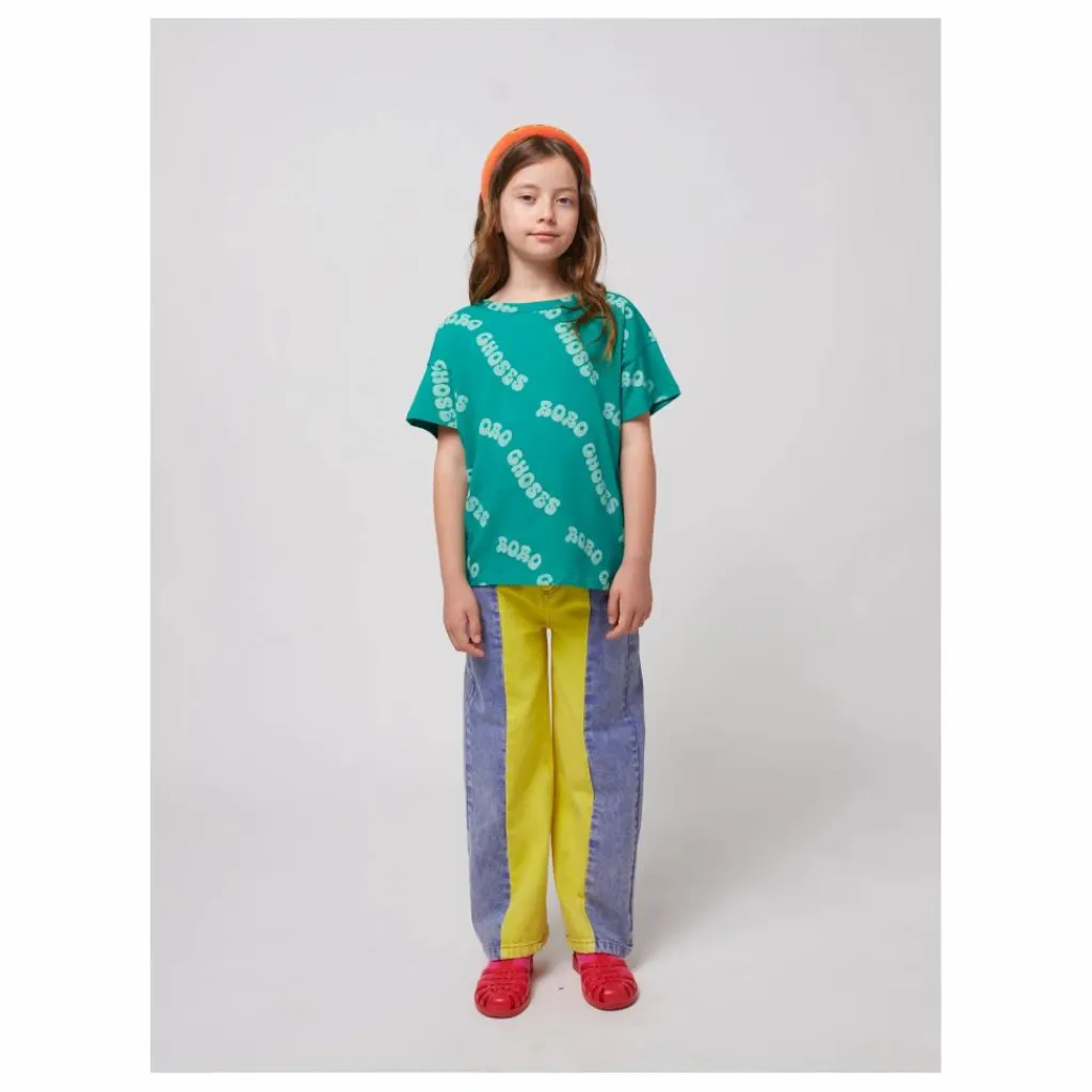 Enfant Bobo Choses Pantalons Jeggings|Pantalons, Joggers|Jean Colorblock Coton Bio |