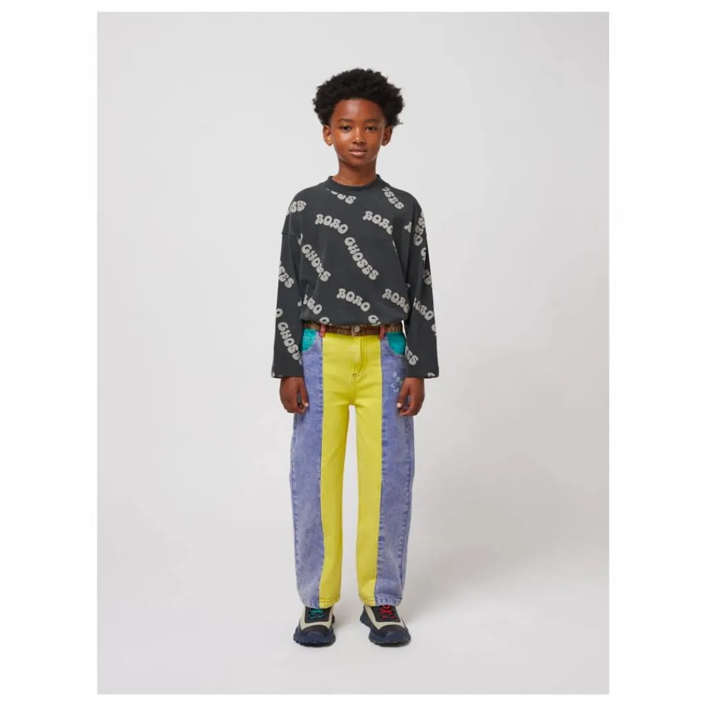 Enfant Bobo Choses Pantalons Jeggings|Pantalons, Joggers|Jean Colorblock Coton Bio |