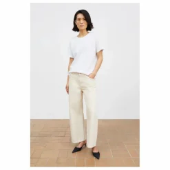 Best Skall Studio Jean Crop Taylor Coton Bio | Ecru