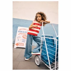 Enfant Bonton Jean Poche Cœur Lasso |