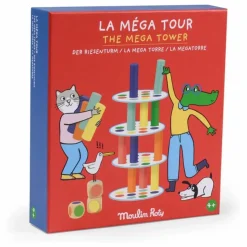 Moulin Roty Jeux De Société|Jeux Éducatifs|Jeu d'adresse Méga Tour