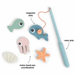 Done by deer Jeu de pêche pour le bain Sea Friends Multicolore Outlet