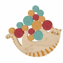 Hot Londji Jeu d'équilibre Chat Meow Multicolore