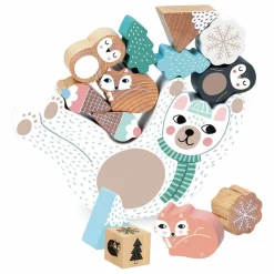New Vilac Jeu d'équilibre Eddy bear en bois - Michelle Carlslund Multicolore