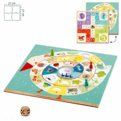 Djeco Jeux De Société|Jeux Éducatifs|Jeu Ludo and Co Junior