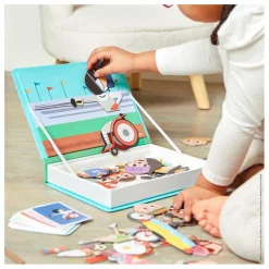 New Janod Jeu Magneti'Book - Sports Multicolore