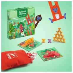Djeco Jeu Pyramid Monkey Multicolore Online