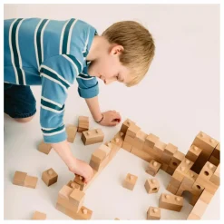 Hot Sarbakane Jeux de Construction Brick a Block - Builder Bois clair