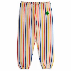 Enfant Mini Rodini Joggers, Pantalons|Leggings, Pantalons|Jogger Clover Rayures Coton Bio |