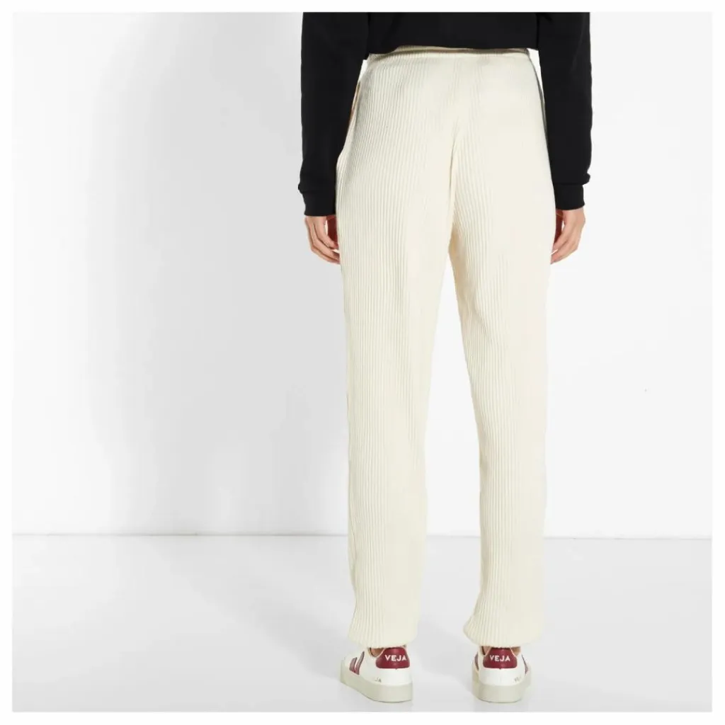 Baserange Jogger Côtelé Coton Bio | Blanc cassé