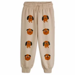 Discount Mini Rodini Jogger Doggies Coton Bio | Gris chiné