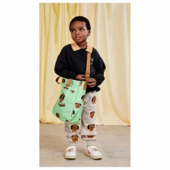 Discount Mini Rodini Jogger Doggies Coton Bio | Gris chiné