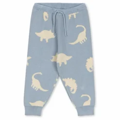 Sale Konges Sløjd Jogger Lapis Dinosaures Maille Coton Bio | Bleu gris