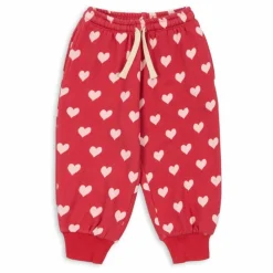 Konges Sløjd Jogger Loupy Lou Cœurs Coton Bio | Rouge Best
