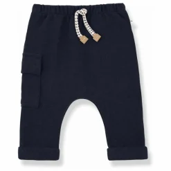 1+ in the family Jogger Malte | Bleu marine Outlet