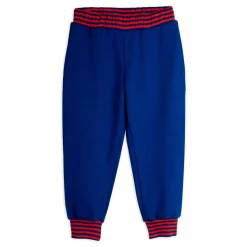Outlet Mini Rodini Jogger Rayé Coton Bio | Bleu roi