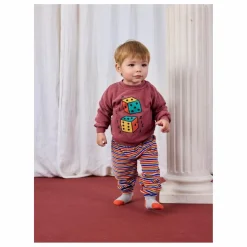 Bobo Choses Jogger Rayé Velours | Rouge Sale