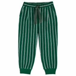 Sale Emile et Ida Jogger Rayé Velours | Vert