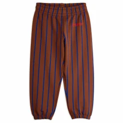Mini Rodini Jogger Rayures Coton Bio | Marron New