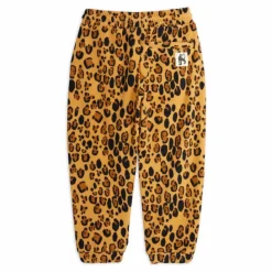 Enfant Mini Rodini Leggings, Pantalons|Pantalons Jeggings|Jogging Leopard Polyester Recyclé |