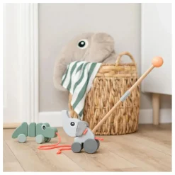 Done by deer Jouets D'Éveil|Jouets D'Éveil|Jouet à tirer Croco |