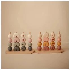 Hot Mushie Jouet de formes à empiler | Bleu