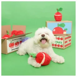 The Furry Folks Jouet de fouille Apple | Rouge