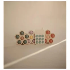 Mushie Jouet pop it en silicone | Vert Outlet