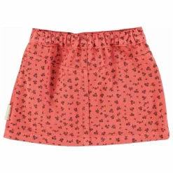 Piupiuchick Jupe Boutons Fleurie | Corail New