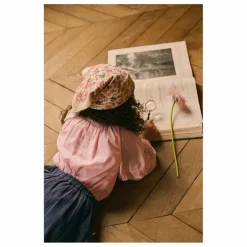 Hot Louise Misha Jupe Brodée Pialou Coton Bio | Bleu