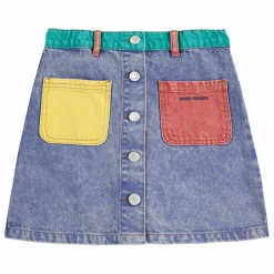 Bobo Choses Jupe Colorblock Coton Bio | Bleu Best