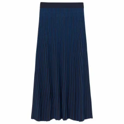 Online The Tiny Big Sister Jupe Contrast Laine Mérinos Extra Fine | Bleu marine