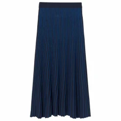 Online The Tiny Big Sister Jupe Contrast Laine Mérinos Extra Fine | Bleu marine