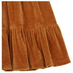 SMALLABLE BASICS Jupe Courte Fille Elastiquée à la Taille en Velours | Noisette Best